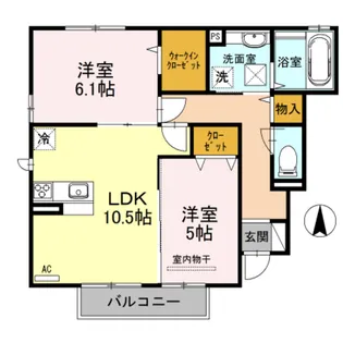 サン ハイム【1階】の間取り