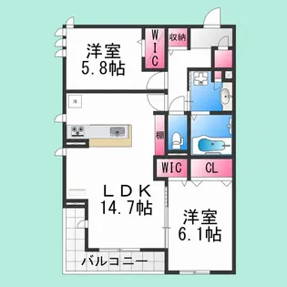 シグナス百舌鳥【3階】の間取り