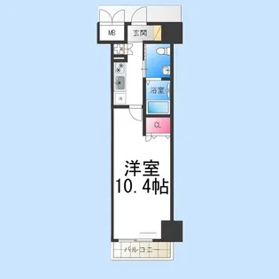 フェニックスレジデンス堺東【208号室】の間取り