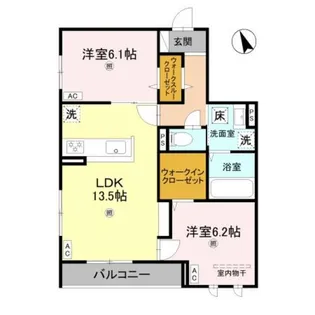 パサログランデ浜寺諏訪森Ⅲ 【1階】の間取り