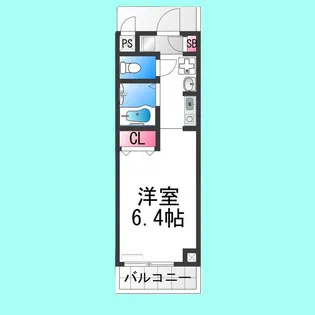 リバーランド堺東【4階】の間取り
