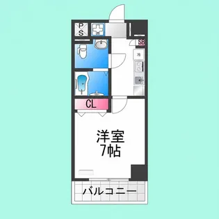 レクシア南瓦町【6階】の間取り