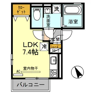 アルコ ウメキタ Ⅲ【1階】の間取り