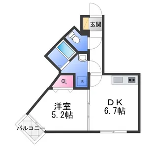 サンアーク北野田【2階】の間取り