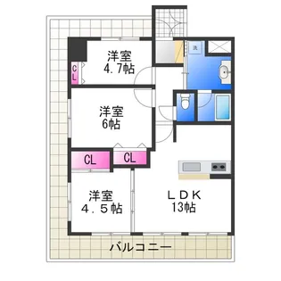 フェニックス堺東【1001号室】の間取り
