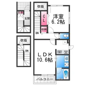 モンテローザ【3階】の間取り