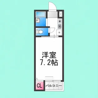ミドゥスジ堺Ⅰ【2階】の間取り