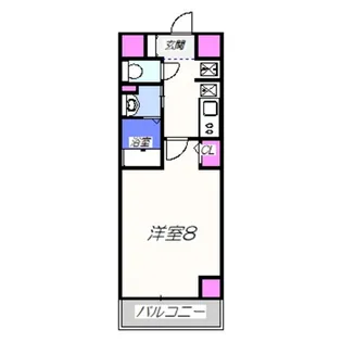 フォレストインサイド鳳【2階】の間取り