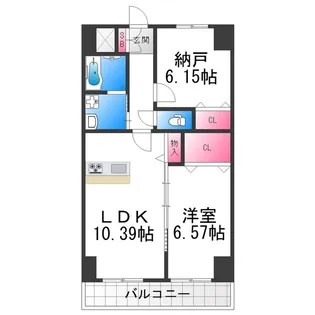 クローバー・グランツ新金岡【4階】の間取り