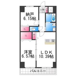 クローバー・グランツ新金岡【7階】の間取り