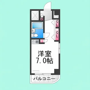 メゾンエルム【703号室】の間取り
