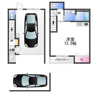 ローズドゥブーケ【2階】の間取り