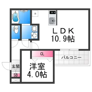 (仮称)ジーメゾン西湊ベルジュール【1階】の間取り