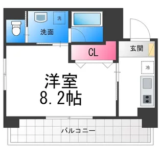 ラメール諏訪森【608号室】の間取り