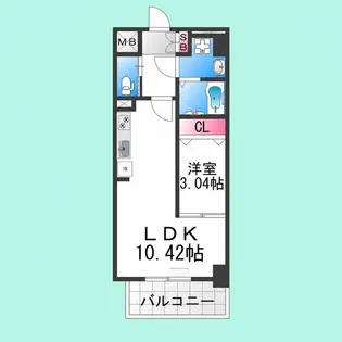 リアライズ堺宿院【6階】の間取り