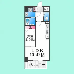 リアライズ堺宿院【2階】の間取り