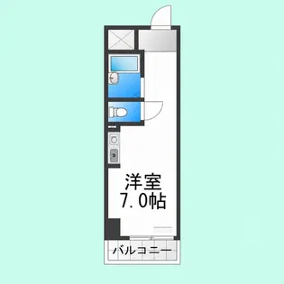 川口ハイツ【706号室】の間取り