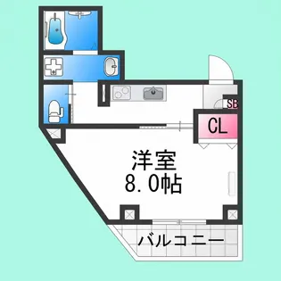 ラメール諏訪森【205号室】の間取り