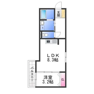 Smith堺【3階】の間取り