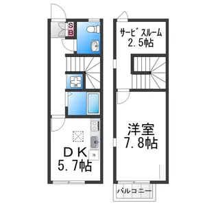 エル セレーノ香ヶ丘C【101号室】の間取り