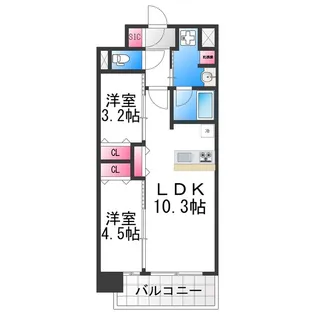 スプランディッド新金岡【11階】の間取り