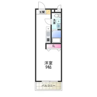 フェリーチェ百舌鳥【402号室】の間取り