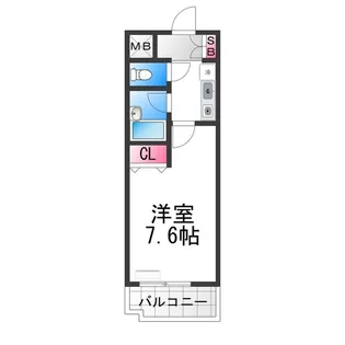 ベルデ堺東【3階】の間取り