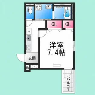 フジパレス堺なかもず【2階】の間取り