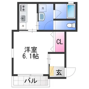 グランメゾン南余部【1階】の間取り