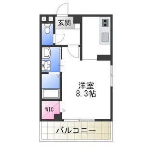 クラシカル堺【201号室】の間取り