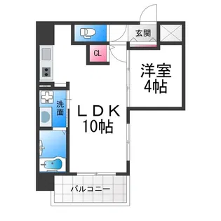 プレステージ七番館【6階】の間取り