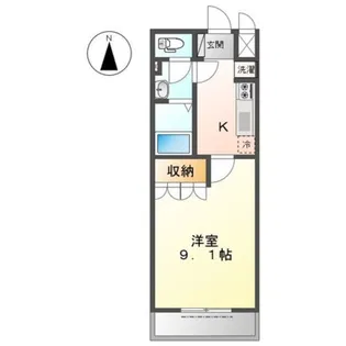 ベルメゾンSKY 【1階】の間取り
