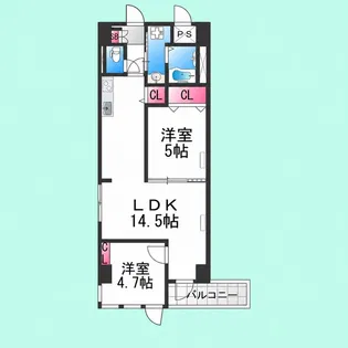 フリーディオ堺BLD【401号室】の間取り