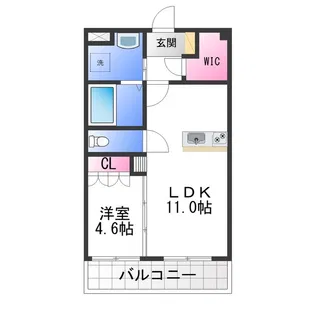 エクセルコート・天美【2階】の間取り