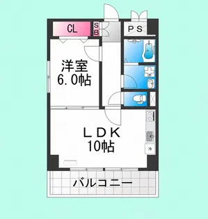 ボヌールなかもず【4階】の間取り