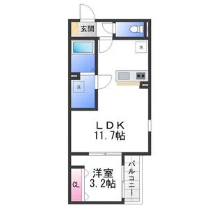 F+style一津屋1号館【2階】の間取り