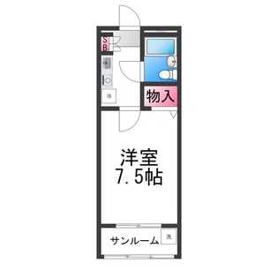 ヴィクトリアレジデンス鳳西町【303号室】の間取り