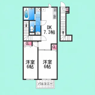 アリエント【2階】の間取り