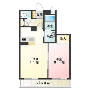 グランシェクル浜寺公園【2階】の間取り