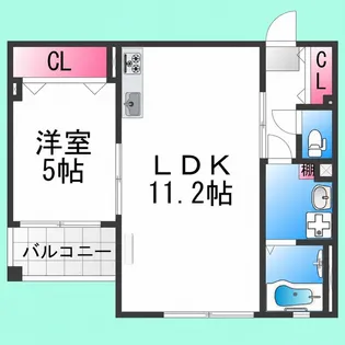 コスモス【102号室】の間取り