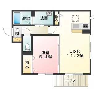 ファイブコート堺市駅前【1階】の間取り