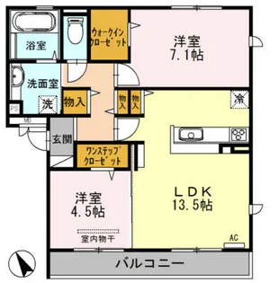 メゾン・ド・ポワール【2階】の間取り