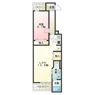 ルナ・ソーレ【1階】の間取り