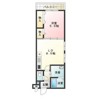 フジパレス堺梅北【2階】の間取り