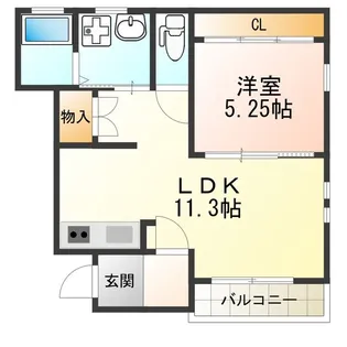 sumisei長居【1階】の間取り