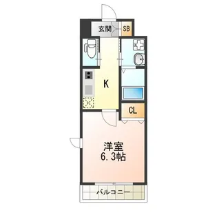 クローバー・グランデ昭和町【7階】の間取り