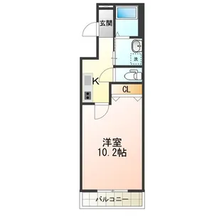 フジパレス山之内Ⅹ番館【3階】の間取り