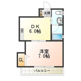 長居大発マンション【5階】の間取り