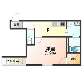 フジパレス鷹合【1階】の間取り