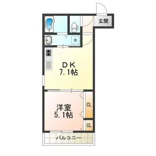 フジパレス喜連西Ⅱ番館【2階】の間取り